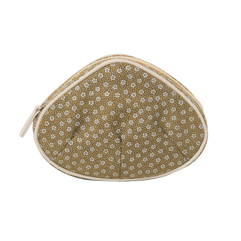 Cosmetic pouch, shell-shaped | Rikyu brown