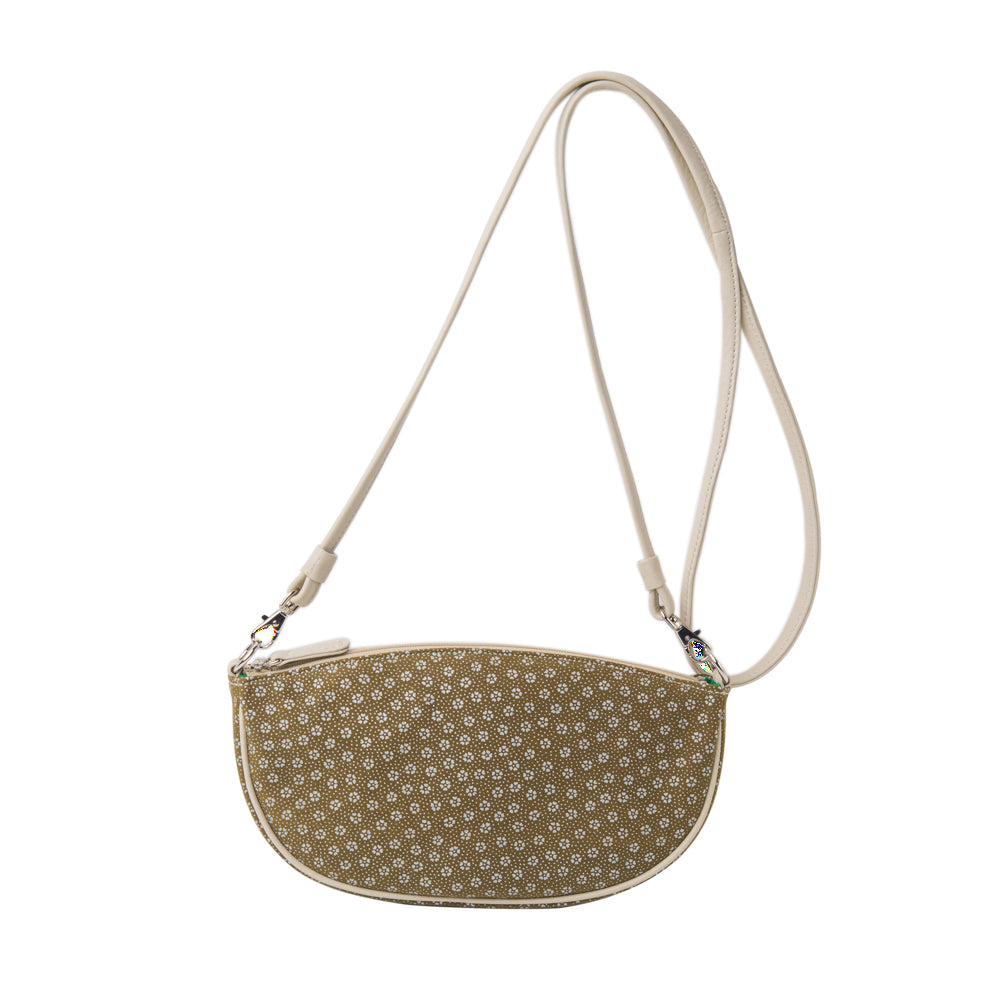 Shoulder pochette, boat-shaped | Rikyu brown