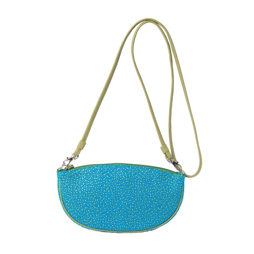 Shoulder pochette boat-shaped | Turquoise
