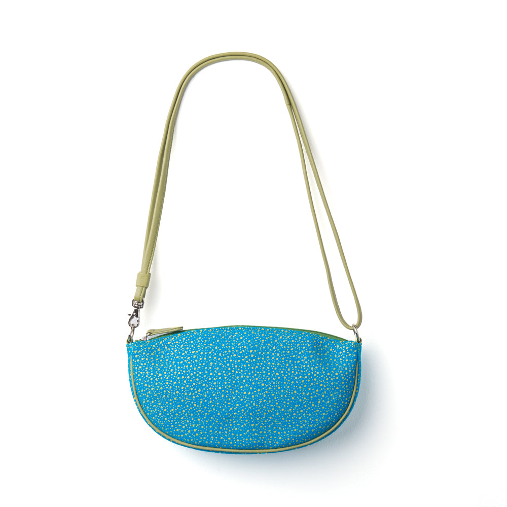 Shoulder pochette boat-shaped | Turquoise
