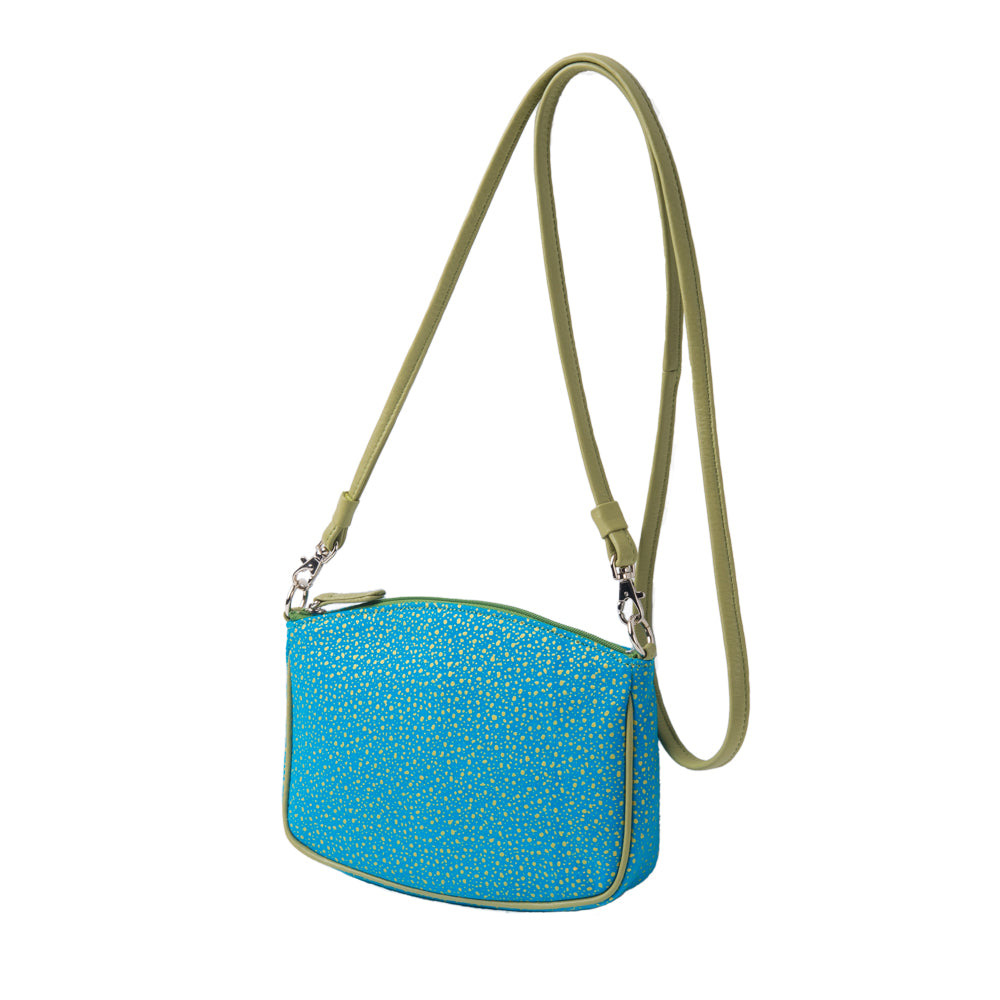 Mallet-shaped shoulder pouch | Turquoise