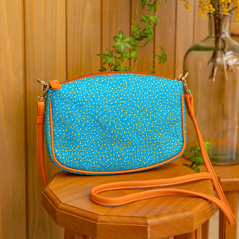 Mallet-shaped shoulder pouch | Turquoise